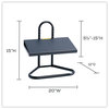 A Picture of product SAF-5124 Safco® Task Master® Adjustable Footrest Height 20w x 12d 5.5 to 15h, Black