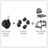 A Picture of product SAF-5130 Safco® Task Master® Tubular Base Inserts Black, 5/Set