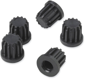Safco® Task Master® Tubular Base Inserts Black, 5/Set