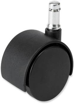 Safco® Task Master® Carpet Casters 2" Wheel, Black, 5/Set, Ships in 1-3 Business Days