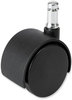 A Picture of product SAF-5131 Safco® Task Master® Carpet Casters 2" Wheel, Black, 5/Set, Ships in 1-3 Business Days