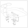 A Picture of product SAF-5144 Safco® Adjustable T-Pad Armrest for Task Master™ Series Chairs 3 x 9.75 11.5, Black, 2/Set, Ships in 1-3 Business Days