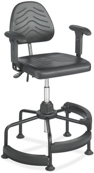 Safco® Adjustable T-Pad Armrest for Task Master™ Series Chairs 3 x 9.75 11.5, Black, 2/Set, Ships in 1-3 Business Days