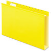 A Picture of product PFX-4153X2YEL Pendaflex® Extra Capacity Reinforced Hanging File Folders with Box Bottom 2" Legal Size, 1/5-Cut Tabs, Yellow, 25/Box