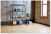A Picture of product SAF-5241BL Safco® Commercial Wire Shelving Three-Shelf, 48w x 18d 72h, Black