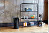 A Picture of product SAF-5241BL Safco® Commercial Wire Shelving Three-Shelf, 48w x 18d 72h, Black
