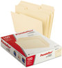 A Picture of product PFX-421013 Pendaflex® Interior File Folders 1/3-Cut Tabs: Assorted, Letter Size, Manila, 100/Box