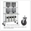 A Picture of product SAF-5283 Safco® Caster Kit for Task Master Industrial Shelving Units, Black, 4/Set (2 Locking), Ships in 1-3 Business Days