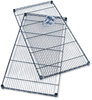 A Picture of product SAF-5293BL Safco® Industrial Extra Shelf Pack 48w x 18d 1.5h, Steel, Black, 2/Pack