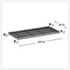 A Picture of product SAF-5293GR Safco® Industrial Extra Shelf Pack 48w x 18d 1.5h, Steel, Metallic Gray, 2/Pack