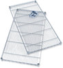 A Picture of product SAF-5296GR Safco® Industrial Extra Shelf Pack 48w x 24d 1.5h, Steel, Metallic Gray, 2/Pack