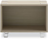 A Picture of product SAF-5509WHNA Safco® Ready™ Home Office Large Stackable Storage 1-Shelf, 24w x 12d 17.25h, Beige/White, Ships in 1-3 Business Days