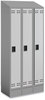 A Picture of product SAF-5518GR Safco® Triple Sloped Metal Locker Hood Addition 36w x 18d 6h, Gray, Ships in 1-3 Business Days