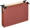 A Picture of product PFX-45432 Pendaflex® Premium Expanding Hanging File Pockets with Swing Hooks and Dividers 3 1/3-Cut Tabs, Letter Size, Brown, 5/Box