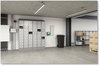 A Picture of product SAF-5518GR Safco® Triple Sloped Metal Locker Hood Addition 36w x 18d 6h, Gray, Ships in 1-3 Business Days