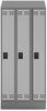 A Picture of product SAF-5520GR Safco® Triple Continuous Metal Locker Base Addition 35w x 16d 5.75h, Gray, Ships in 1-3 Business Days