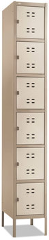 Safco® Box Lockers Locker, 12w x 18d 78h, Two-Tone Tan