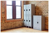 A Picture of product SAF-5526GR Safco® Double-Tier Lockers Three-Column Locker, 36w x 18d 78h, Two-Tone Gray