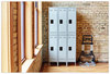 A Picture of product SAF-5526GR Safco® Double-Tier Lockers Three-Column Locker, 36w x 18d 78h, Two-Tone Gray