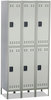 A Picture of product SAF-5526GR Safco® Double-Tier Lockers Three-Column Locker, 36w x 18d 78h, Two-Tone Gray