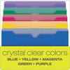 A Picture of product PFX-50990 Pendaflex® Poly File Jackets Straight Tab, Letter Size, Assorted Colors, 10/Pack