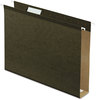 A Picture of product PFX-5142X2 Pendaflex® Extra Capacity Reinforced Hanging File Folders with Box Bottom 2" Letter Size, 1/5-Cut Tabs, Green, 25/Box