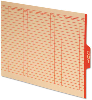 Pendaflex® Out Guides with Center Tab 1/3-Cut End 8.5 x 11, Manila, 100/Box