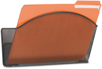 Safco® Onyx™ Mesh Wall Pockets Pocket, Letter Size, Black, 12" x 3" 9",