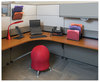 A Picture of product SAF-5652BL Safco® Onyx™ Mesh Wall Pockets 3 Sections, Letter Size, 12" x 3.25" 17.25", Black