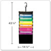 A Picture of product PFX-52891 Pendaflex® Desk Free Hanging Organizer With Case 1" Expansion, 6 Sections, Buckle Closure, Letter Size, Black