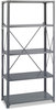 A Picture of product SAF-6266 Safco® Heavy-Duty Commercial Steel Shelving Unit Five-Shelf, 36w x 18d 75h, Dark Gray