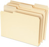 A Picture of product PFX-54459 Pendaflex® Double Stuff® File Folders 1/3-Cut Tabs: Assorted, Letter Size, Manila, 50/Pack