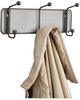 A Picture of product SAF-6402BL Safco® Onyx™ Mesh Wall Racks 3 Hook, 14.75w x 3d 5.5h, Black
