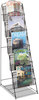 A Picture of product SAF-6461BL Safco® Onyx™ Magazine Floor Rack 12.5w x 18.5d 46h, Black