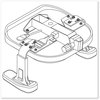 A Picture of product SAF-6683 Safco® Adjustable T-Pad Arms for Soft Tough™ Series Chairs and Stools, 10.25x5x9.75, Black, 2/Set, Ships in 1-3 Business Days