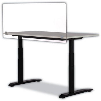 Safco® 7517 Series Wellness Panel 59.5 x 2.5 23.5, Acrylic, Clear