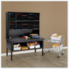 A Picture of product SAF-7752BL Safco® E-Z Sort® Riser 57.5 x 13 14, Black, Ships in 1-3 Business Days