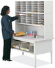 A Picture of product SAF-7752BL Safco® E-Z Sort® Riser 57.5 x 13 14, Black, Ships in 1-3 Business Days