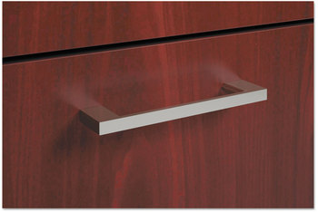 HON® BL Series Field Installed Bridge Pull Arched Arch, 4.25 x 0.75 0.38, Polished Silver, 2/Carton