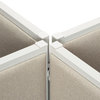 A Picture of product BSX-QC180GY HON® Versé® QuickConnect 180° Connecting Hardware Verse Quick Connect 180 Degree Gray, 2/Pack
