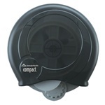 Compact® High Capacity Coreless Bathroom Tissue Dispenser (Key Lock).  Translucent Smoke.
