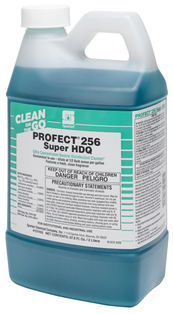 Profect® 256 Super HDQ COG Hospital Disinfectant. 2L. Teal. Clean, Fresh scent. 4 bottles/case.