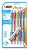A Picture of product BIC-41021 BIC® Velocity® Original Mechanical Pencil 0.9 mm, HB (#2), Black Lead, Assorted Barrel Colors, 5/Pack