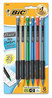 A Picture of product BIC-MPGP61 BIC® Xtra-Comfort Mechanical Pencil 0.7 mm, HB (#2), Black Lead, Assorted Barrel Colors, 6/Pack