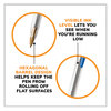 A Picture of product BIC-MS144EBLU BIC® Cristal® Xtra Smooth Ballpoint Pen Stick, Medium 1 mm, Blue Ink, Clear Barrel, 24/Box, 6 Boxes/Pack