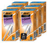 A Picture of product BIC-MS144EBLU BIC® Cristal® Xtra Smooth Ballpoint Pen Stick, Medium 1 mm, Blue Ink, Clear Barrel, 24/Box, 6 Boxes/Pack