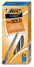 A Picture of product BIC-MSBP241BLU BIC® Cristal® Xtra Bold Ballpoint Pen Stick, 1.6 mm, Blue Ink, Clear Barrel, 24/Pack