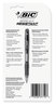 A Picture of product BIC-MV7PRP2BLK BIC® Break-Resistant Mechanical Pencils with Erasers 0.7 mm, HB (#2), Black Lead, Assorted Barrel Colors, 2/Pack