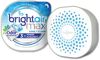 BRIGHT Air® Max Odor Eliminator Freshener. 8 oz. Cool and Clean scent. 1 jar.