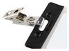 A Picture of product BAU-68010 SICURIX® ID Strap Clips 0.38" x 2.75", Clear, 25/Pack